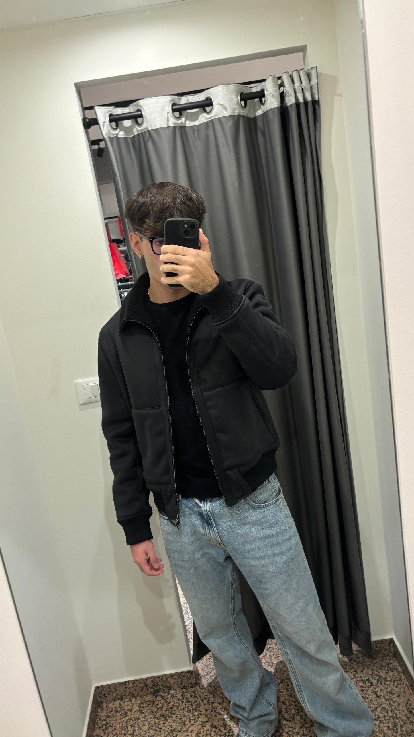 Giubbotto Montone Nero Regular Fit - 4 The Streetwear